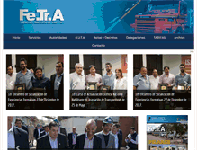 Tablet Screenshot of fetra.org.ar